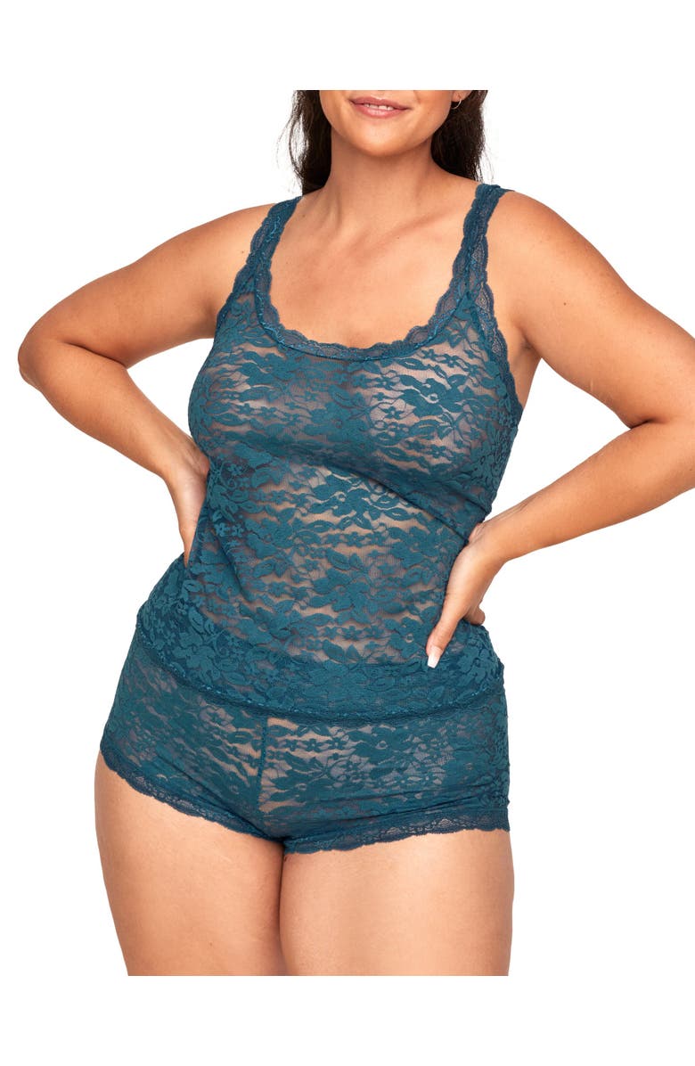 Adore Me Roanne Tank & Shortie Set Lingerie, Main, color, Dark Blue
