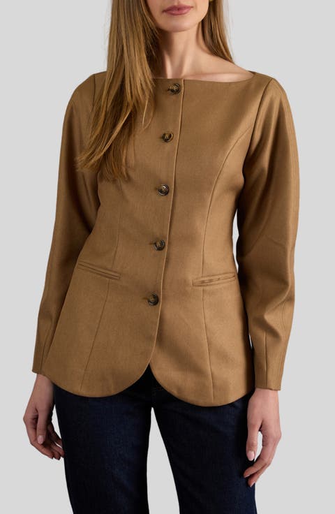 Bateau Neck Jacket