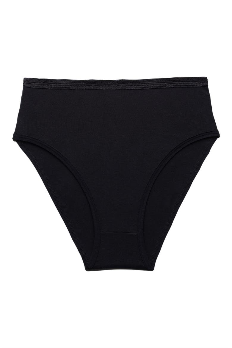 High Waist Stretch Organic Cotton Briefs, Main, color, MIDNIGHT MOON