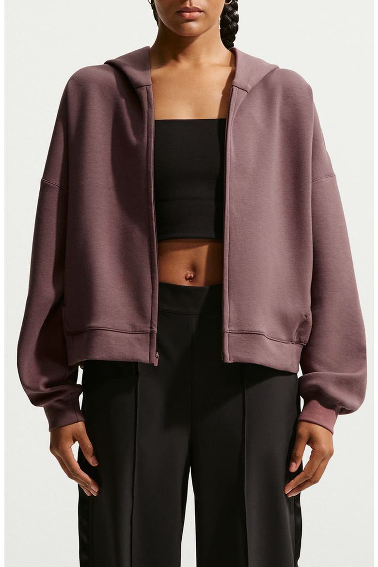 Zip Front Hoodie, Main, color, TATTOO/ BLACK/ BURGUNDY CRUSH