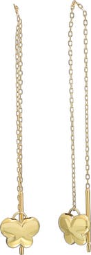 Bony Levy 14K Gold Butterfly Threader Earrings