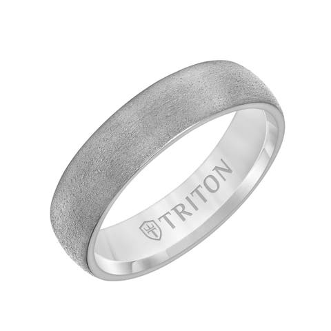 6mm Tantalum Ring With Brush Finish And Dome Edge