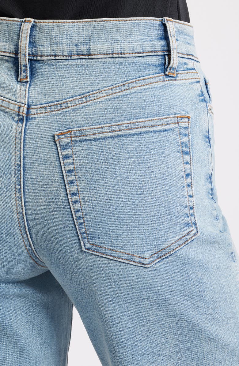 FRAME Le Slim Palazzo Raw Hem High Waist Crop Wide Leg Jeans, Alternate, color, Springs Raw After