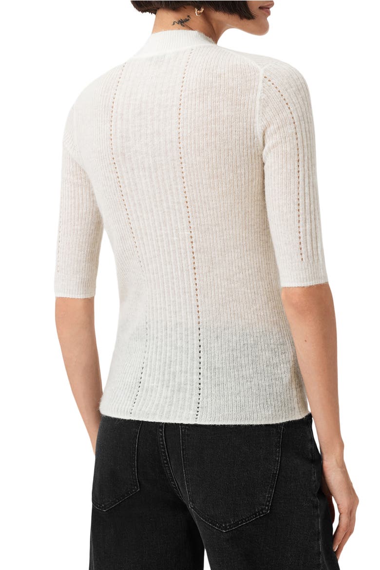 Filippa Mock Neck Sweater, Alternate, color, ANTIQUE WHITE