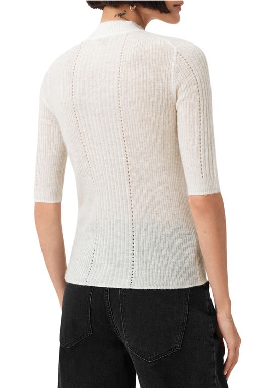 Allsaints Filippa Mock Neck Sweater In Neutral