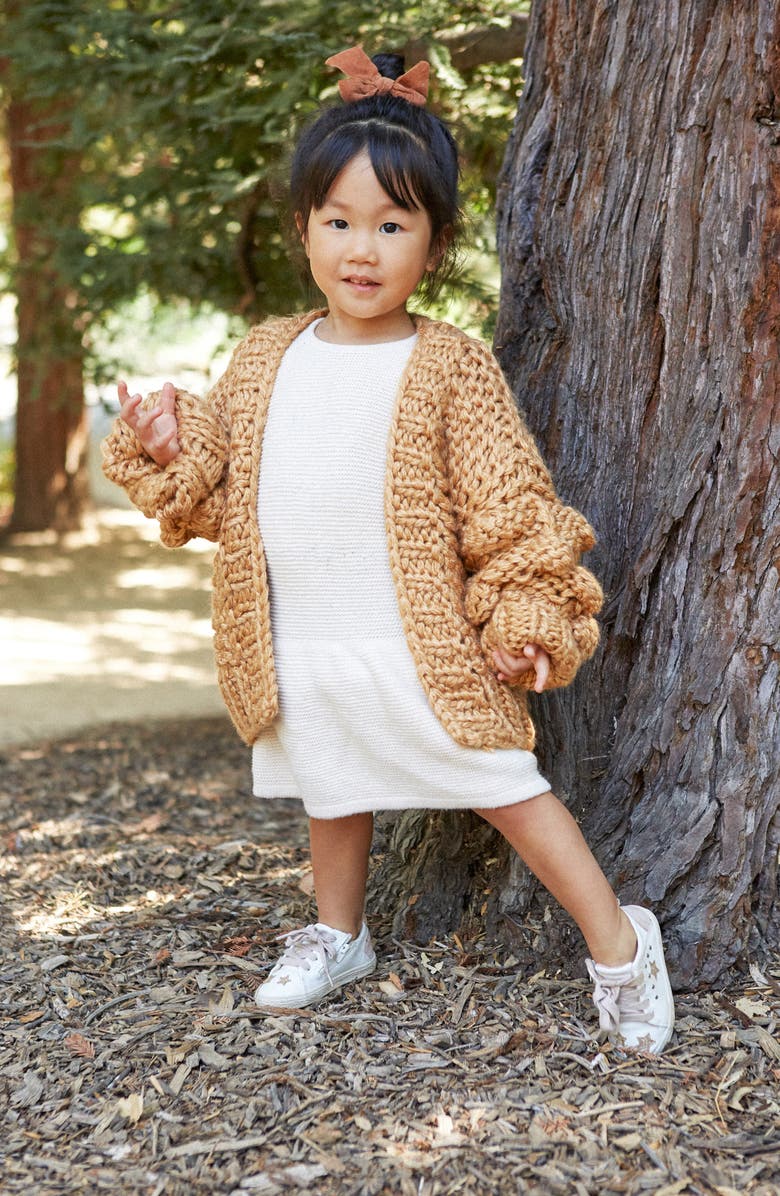 En Elly Pom Detail Knit Cardigan, Alternate, color, 