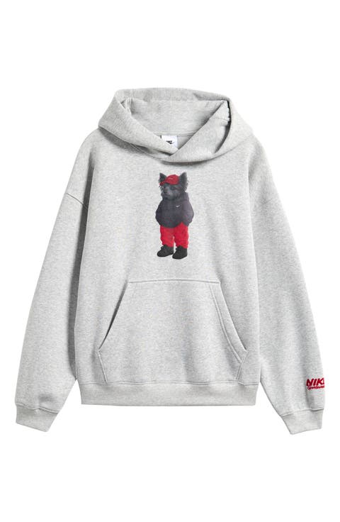Kids' Sportswear Club Fleece Oversized Graphic Hoodie