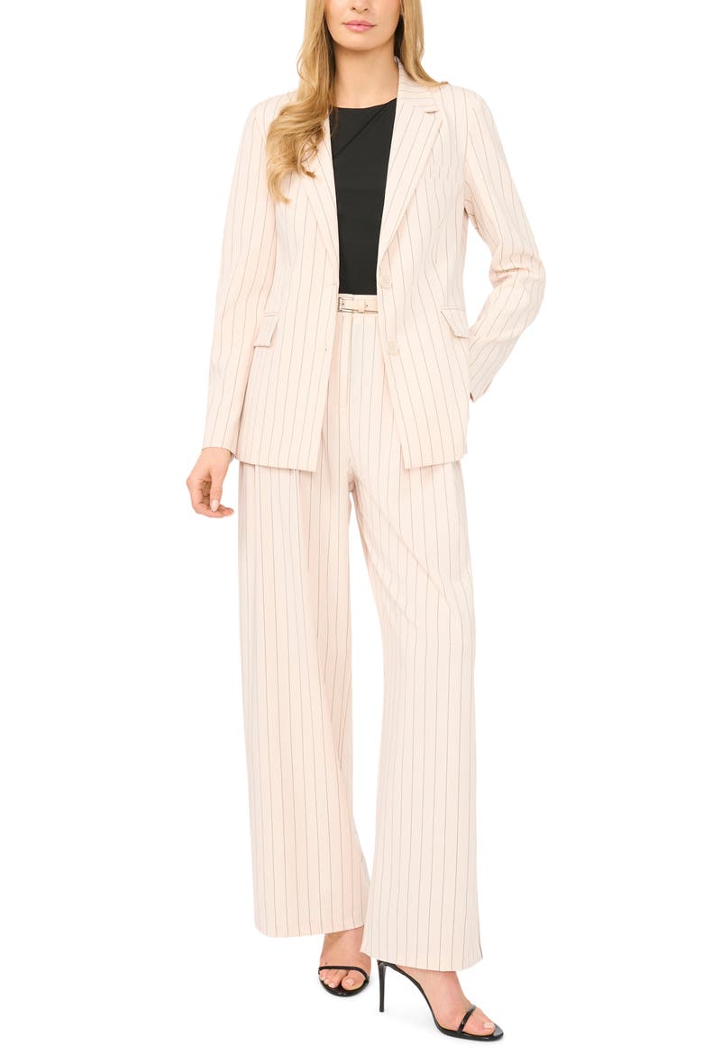 Pinstripe Blazer, Alternate, color, BIRCH