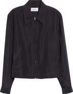 Lemaire Short Linen Blend Zip Jacket