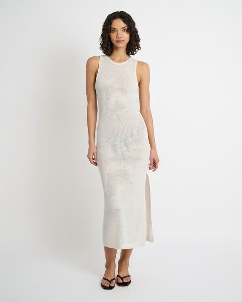 Linen Knit Maxi Dress