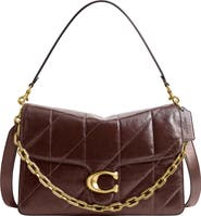 COACH Tabby 35 Quilted Glazed Leather Chain Shoulder Bag