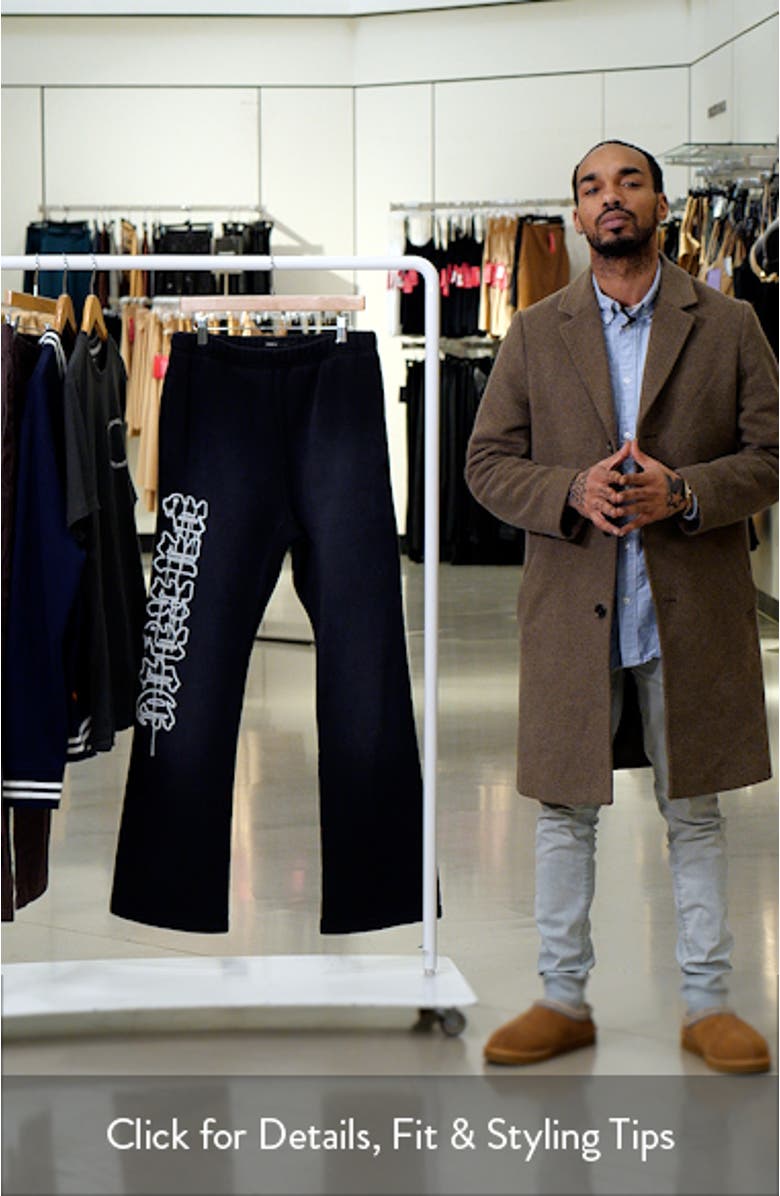 Heavyweight Fleece Flared Sweatpants, sales video thumbnail