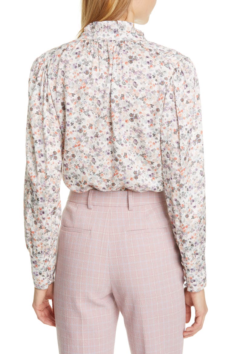 Confetti Silk Blend Blouse, Alternate, color, SNOW COMBO