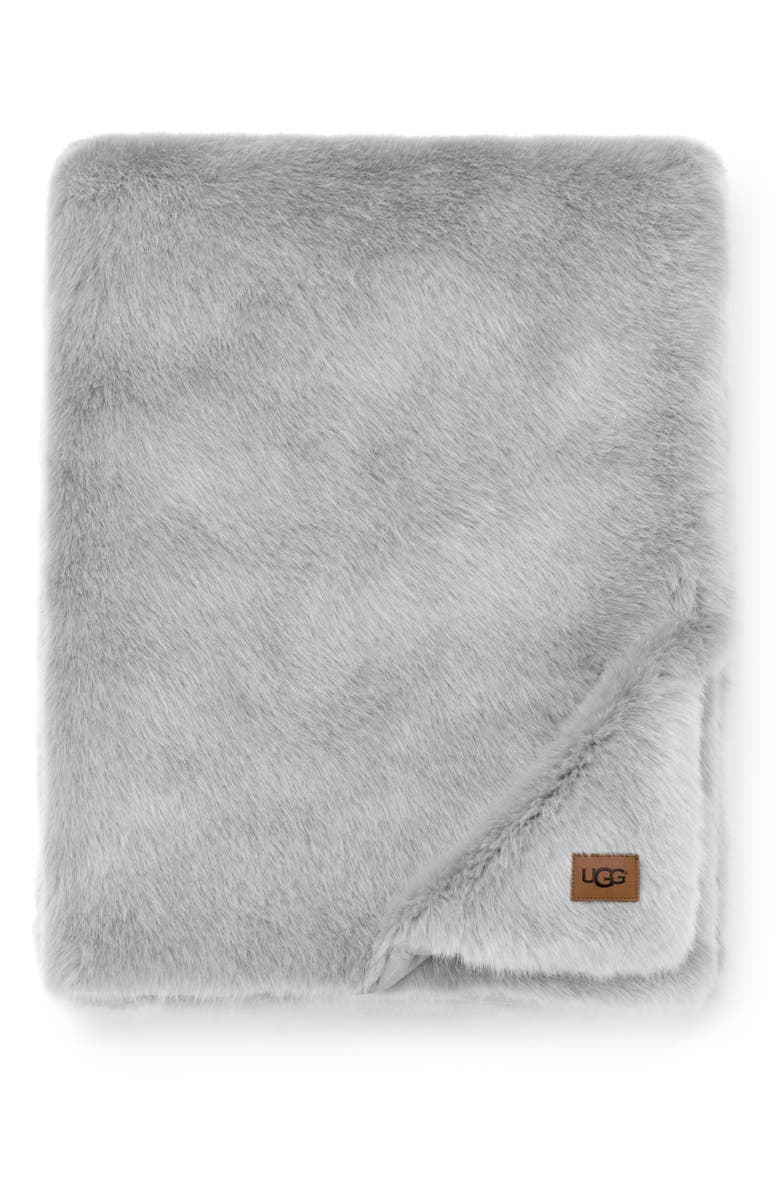UGG<sup>®</sup> Shay Faux Fur Throw, Main, color,