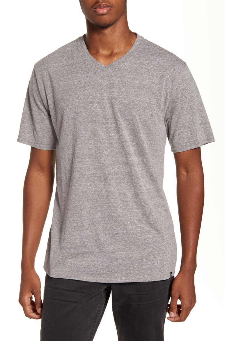 Slim Fit V-Neck T-Shirt, Main, color, HEATHER GREY