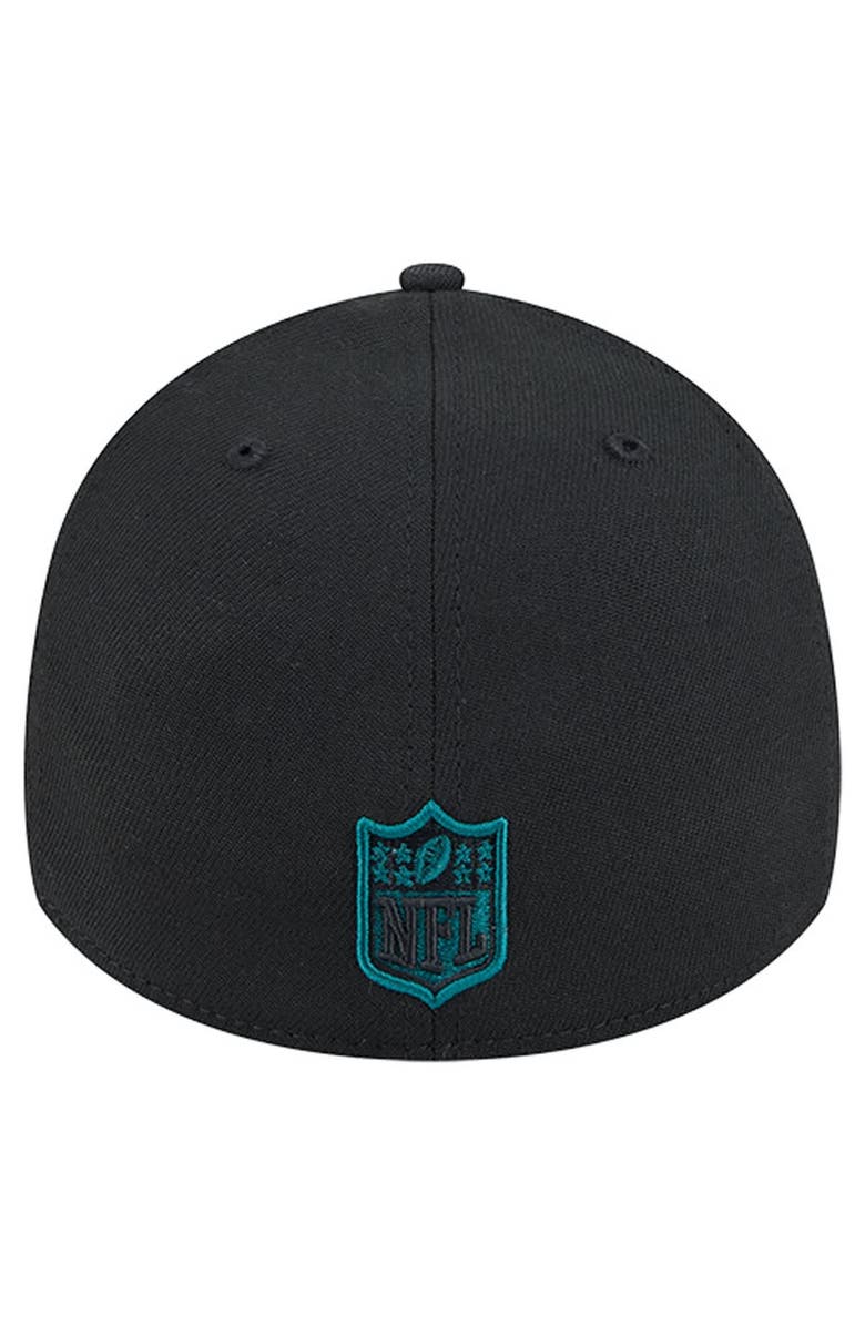 New Era Men's New Era Black Philadelphia Eagles Stripes 39THIRTY Flex Hat, Alternate, color, Black