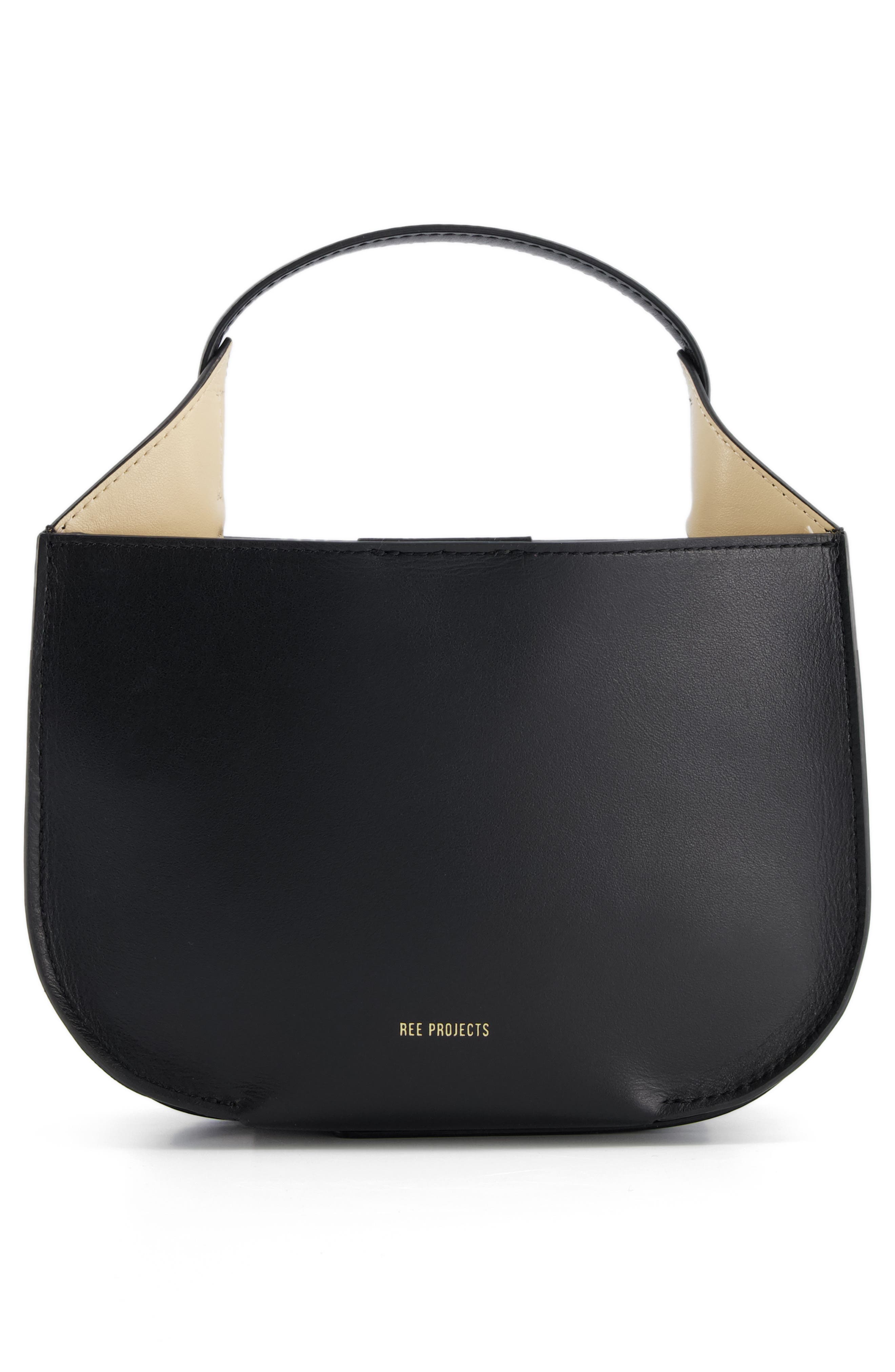 Ree Projects Mini Helene Leather Hobo Bag, Alternate, color, 