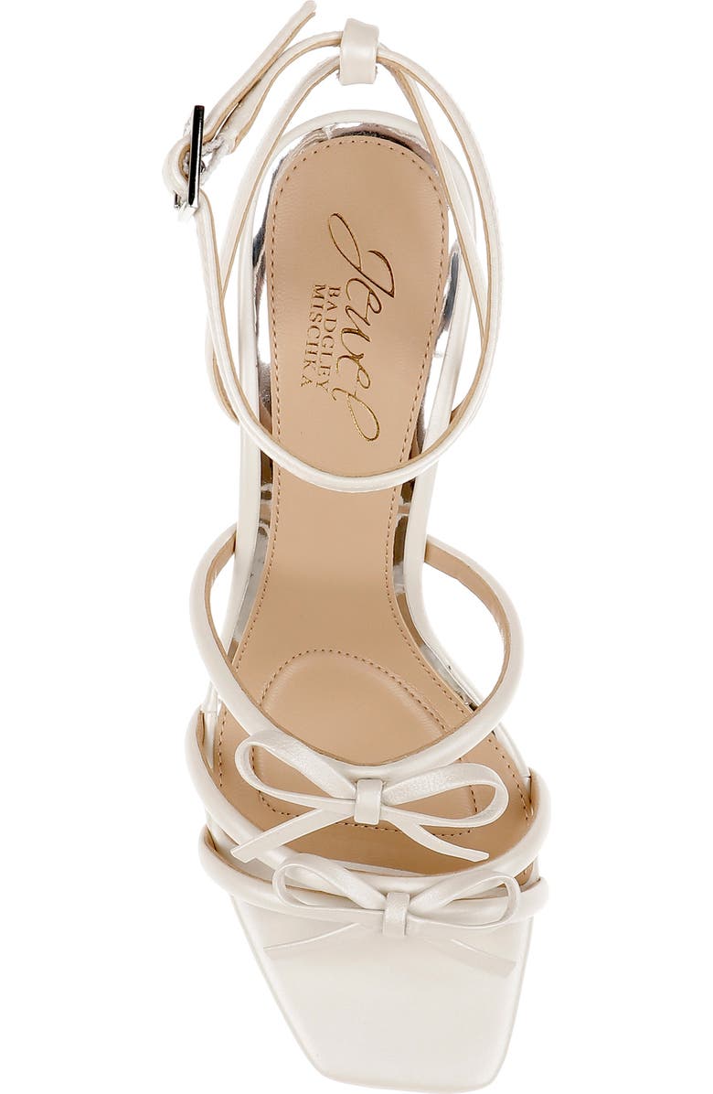 Jewel Badgley Mischka Kiyomi Ankle Strap Sandal, Alternate, color, White Matte