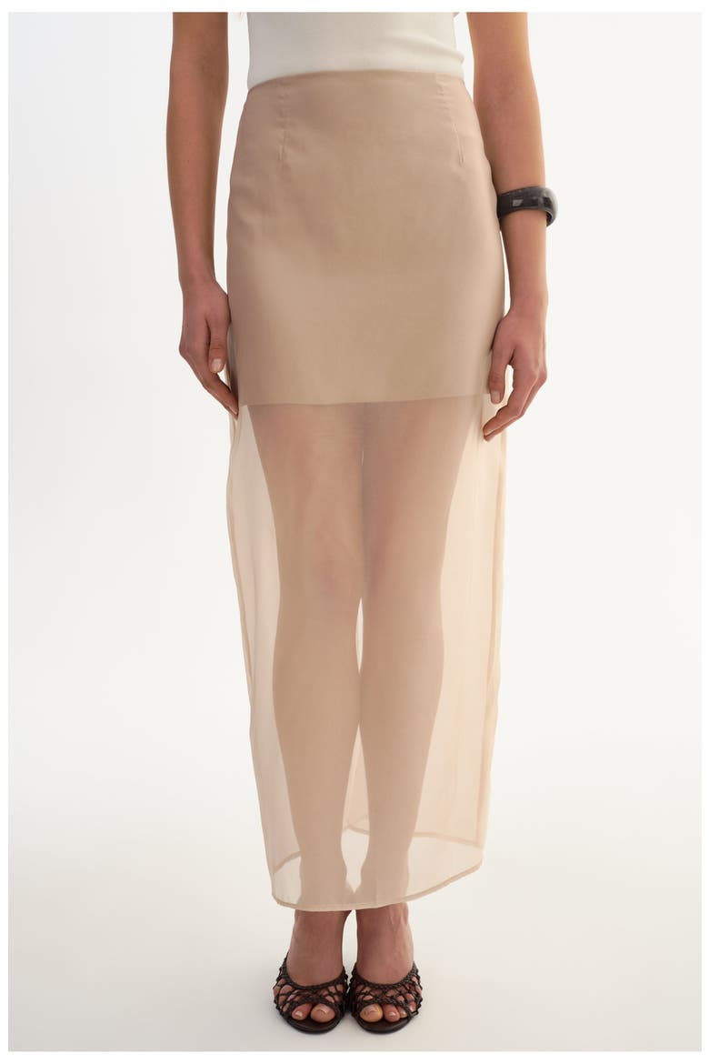 Farley | Sheer Skirt, Alternate, color, Beige