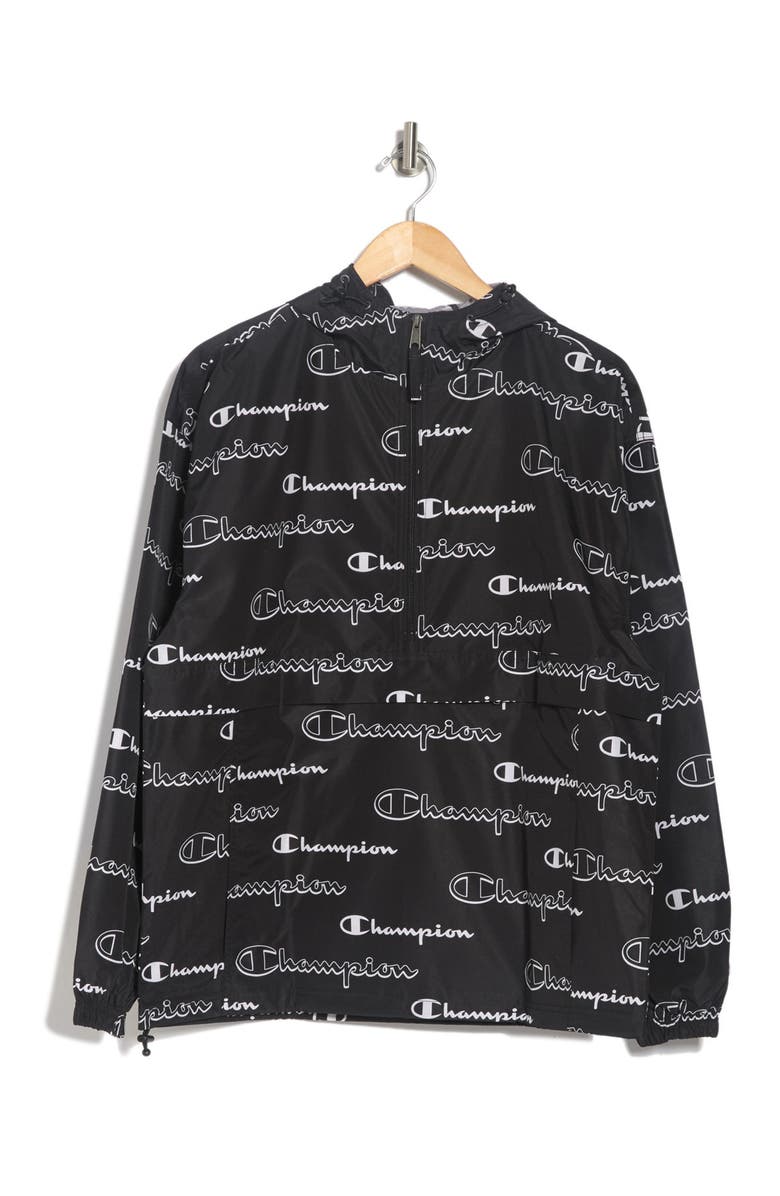 Champion Printed Packable Half Zip Jacket, Alternate, color, 