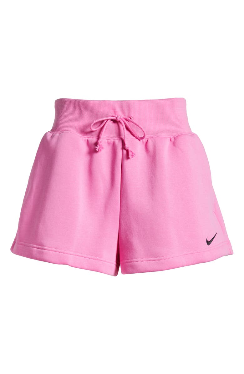 Nike Sportswear Phoenix Fleece Mid-Rise 4-Inch Shorts, Alternate, color, Playful Pink/ Black