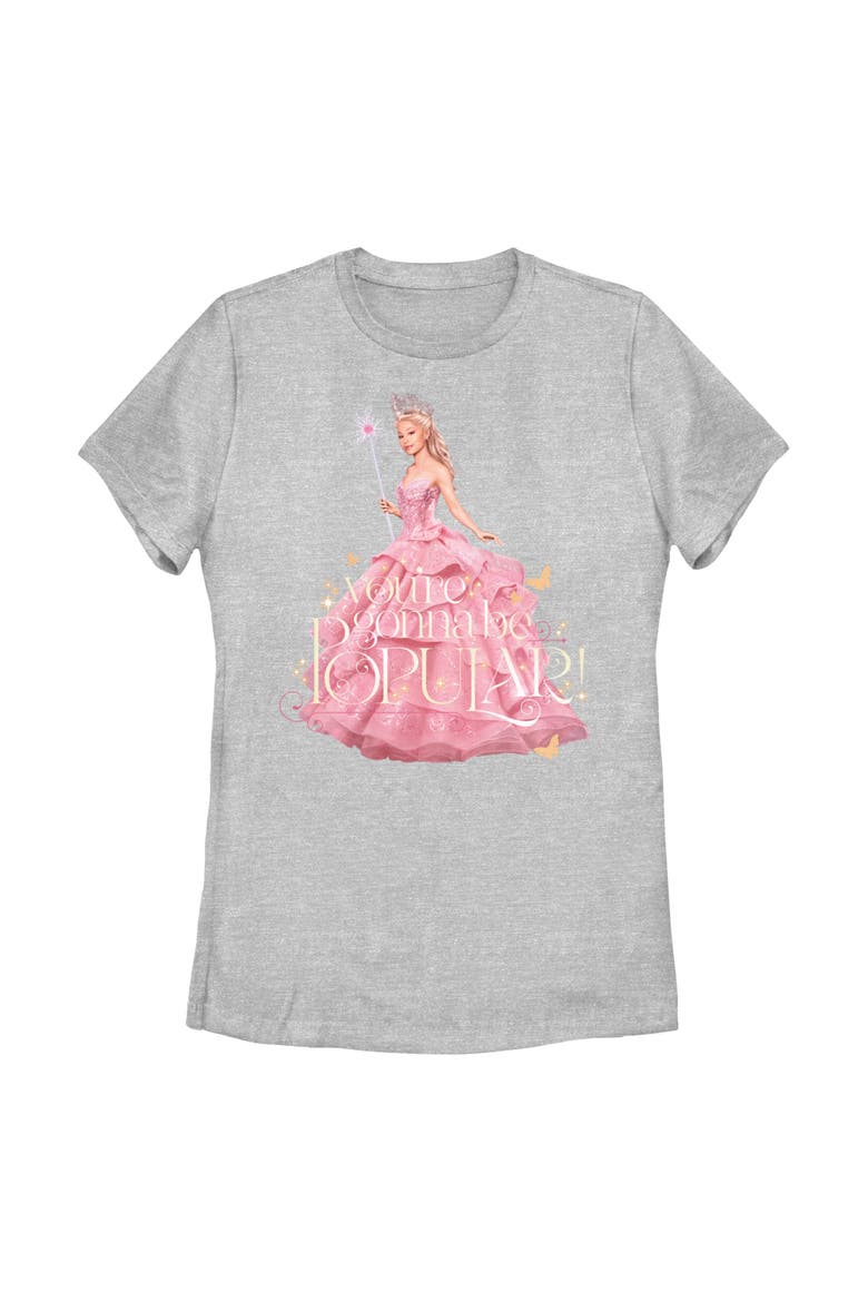 Women's Wicked Glinda You're Gonna Be Popular  Graphic T-Shirt, Main, color, Athletic Heather