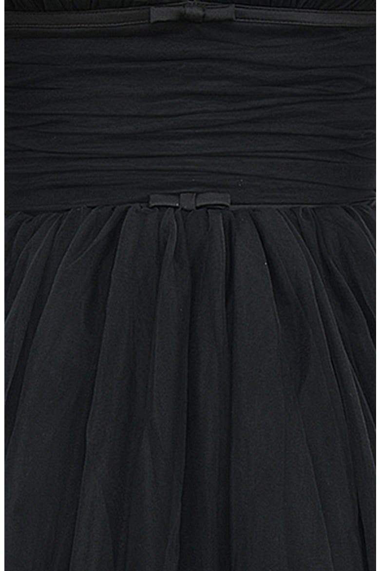 Princess Tulle Minidress, Alternate, color, BLACK
