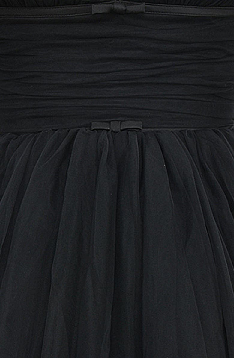 HOUSE OF CB Princess Tulle Minidress, Alternate, color, Black