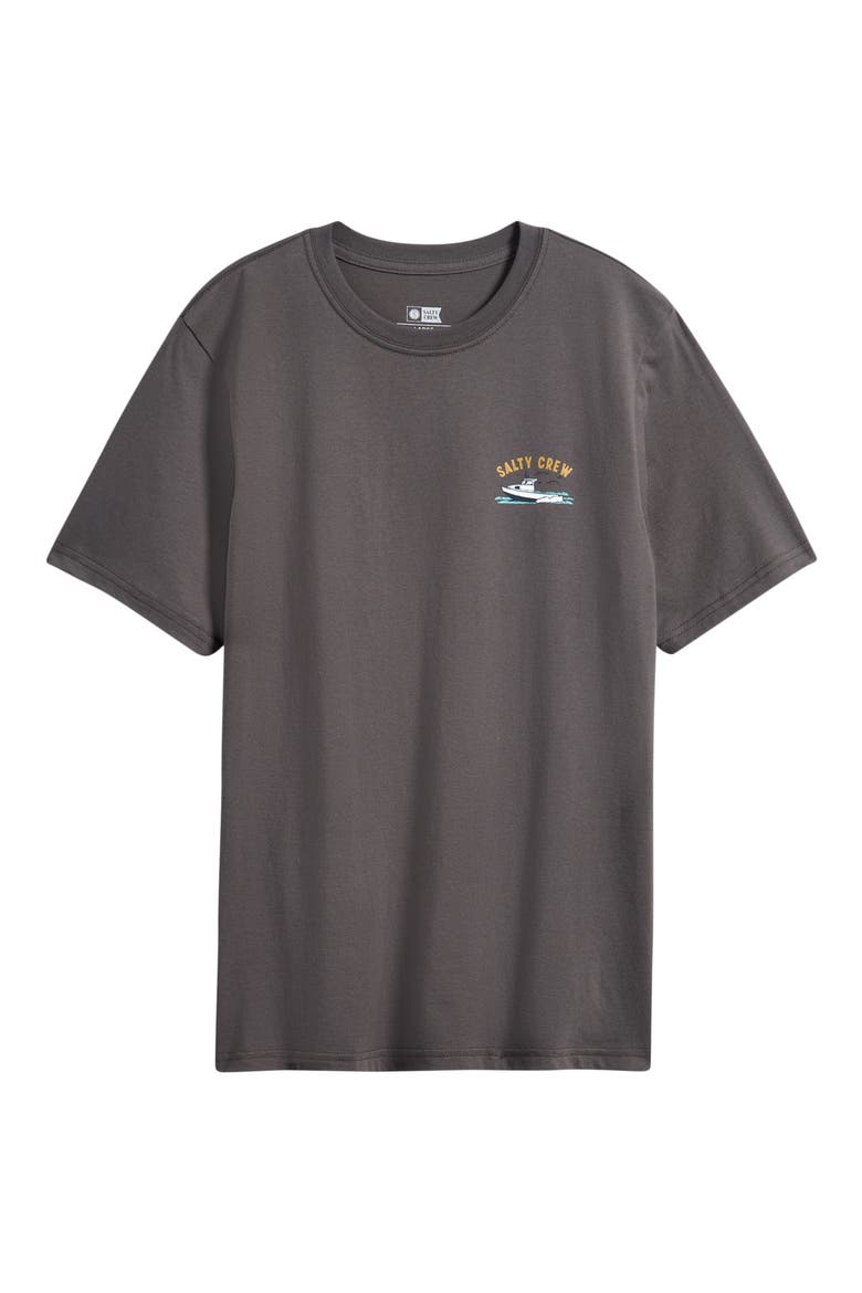 Kids' Boat Repair Cotton Graphic T-Shirt, Main, color, CHARCOAL