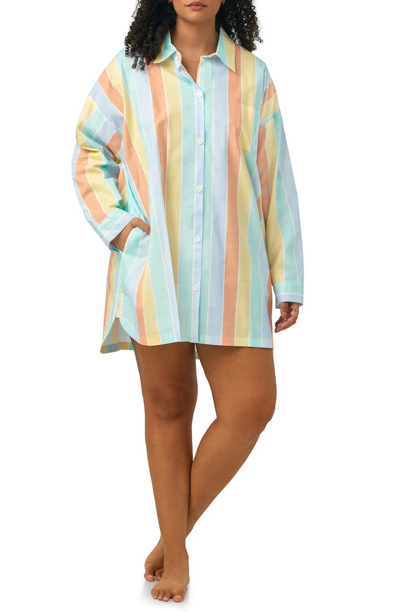 BedHead Pajamas Organic Cotton Poplin Sleepshirt, Alternate, color,