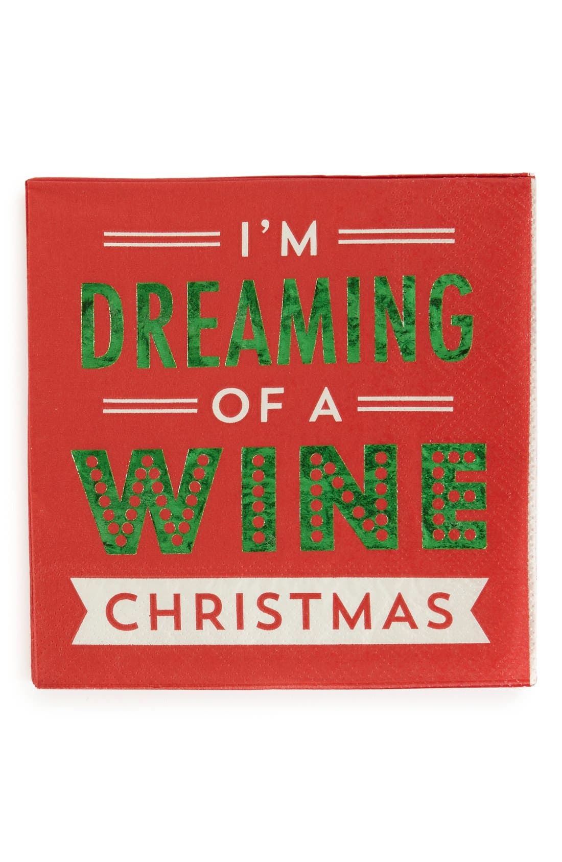 Slant Collections 'A Wine Christmas' Cocktail Napkins | Nordstrom