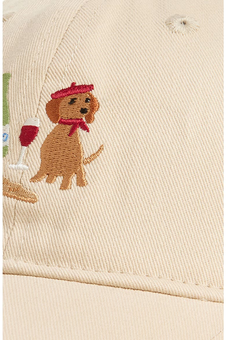 Dog Dinner Cotton Canvas Baseball Cap, Alternate, color, TAN