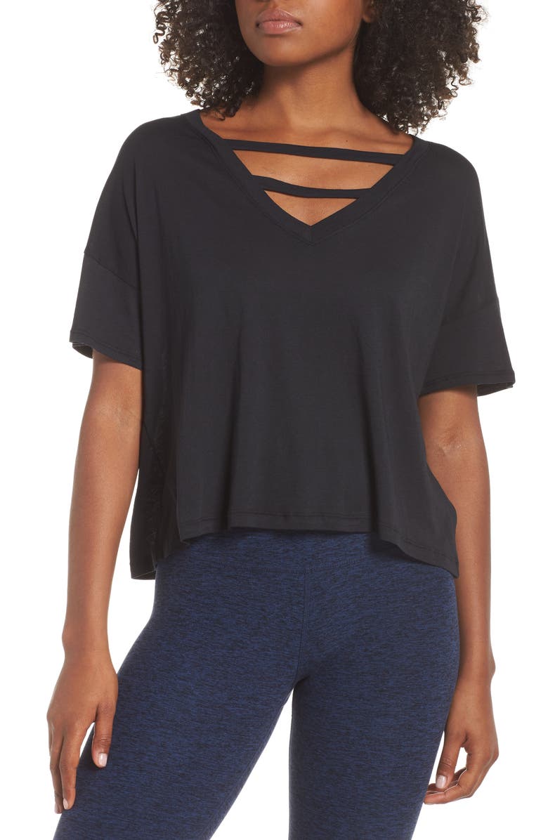 Beyond Yoga Full Eclipse Tee, Main, color, 