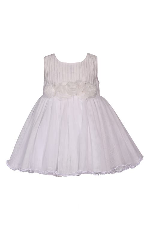 Iris & Ivy Rosette Party Dress & Bloomers In White