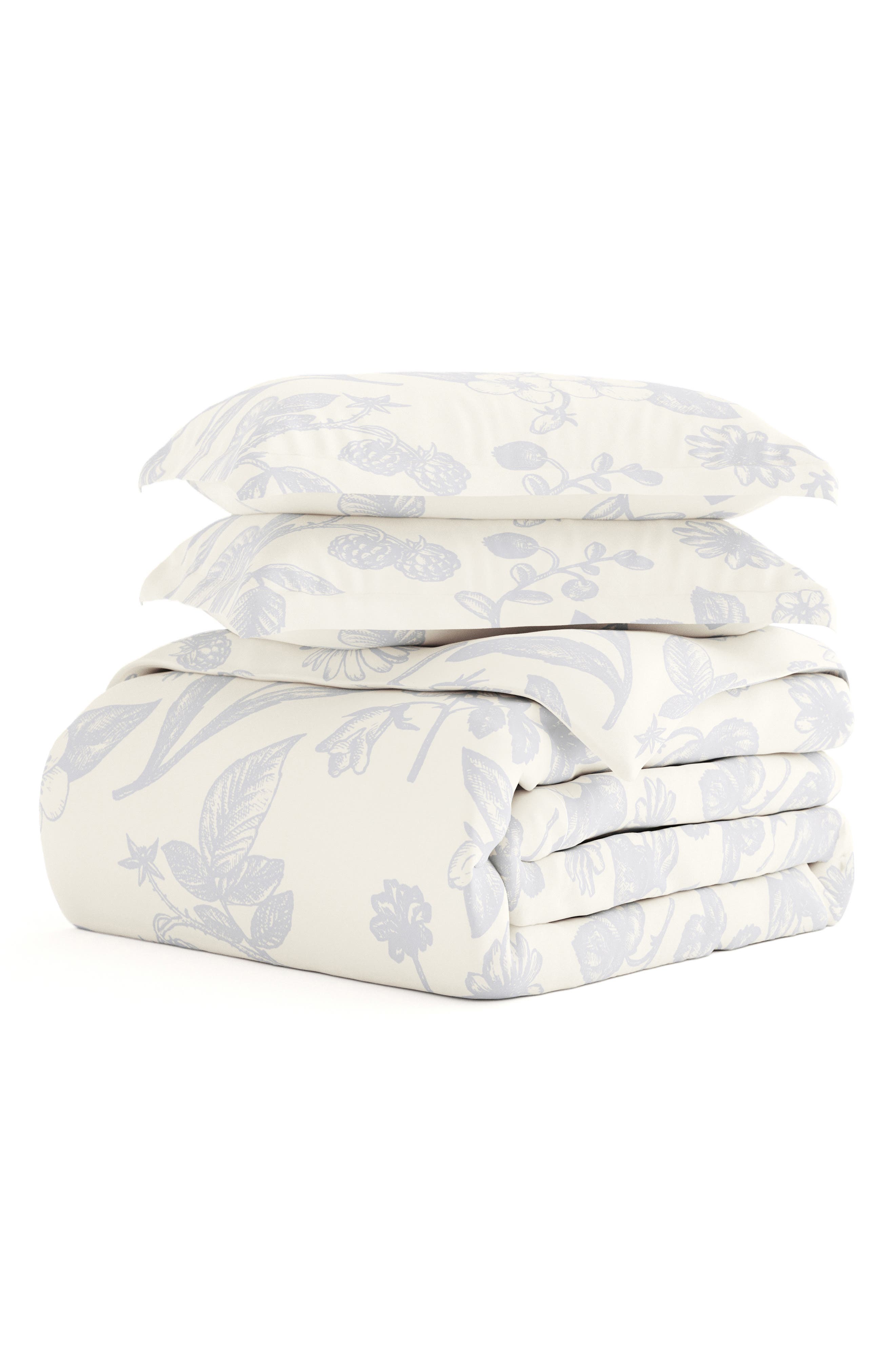 HOMESPUN Premium Ultra Soft Garden Pattern 3-Piece Duvet Cover Set