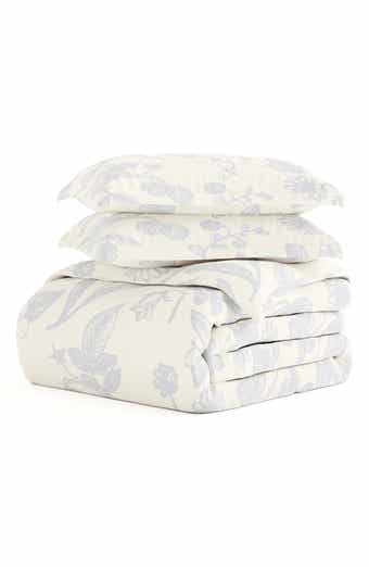 HOMESPUN Premium Ultra Soft Garden Pattern 3-Piece Duvet Cover Set