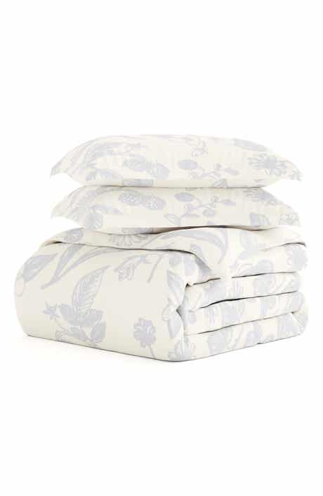 HOMESPUN Premium Ultra Soft Garden Pattern 3-Piece Duvet Cover Set