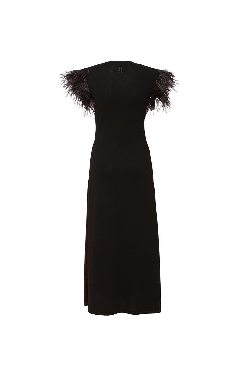 La DoubleJ Harlequin Sleeveless Dress Bordeux / Black, Alternate, color, Bordeux / Black