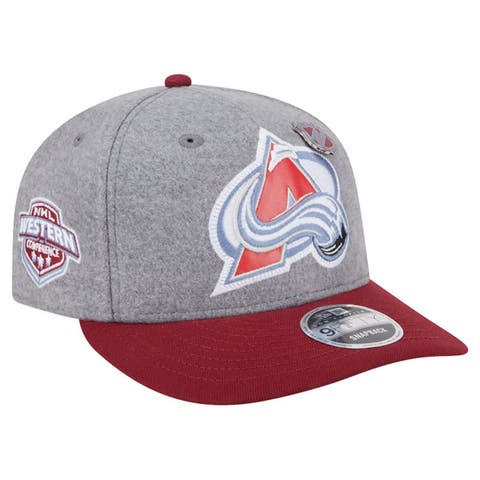 Men's New Era  Gray/Burgundy Colorado Avalanche Wool Pin Low Profile 9FIFTY Snapback Hat