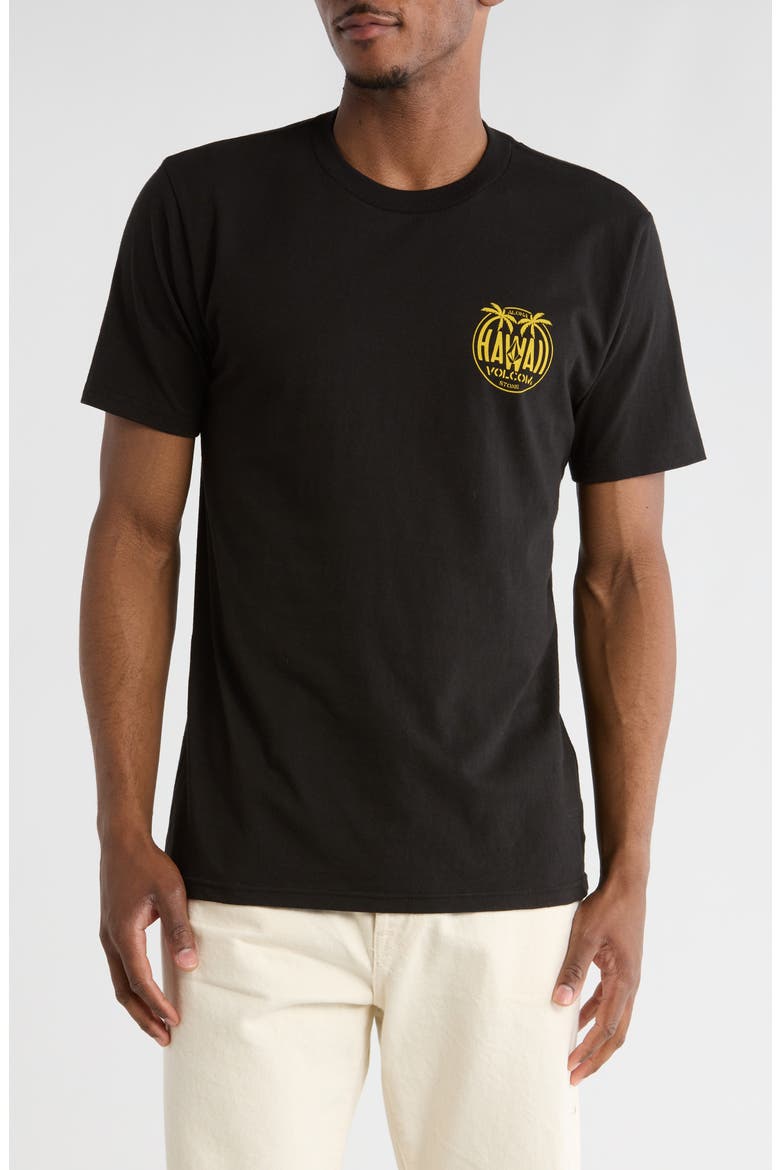 Aloha Hawaii Graphic T-Shirt, Main, color, BLACK