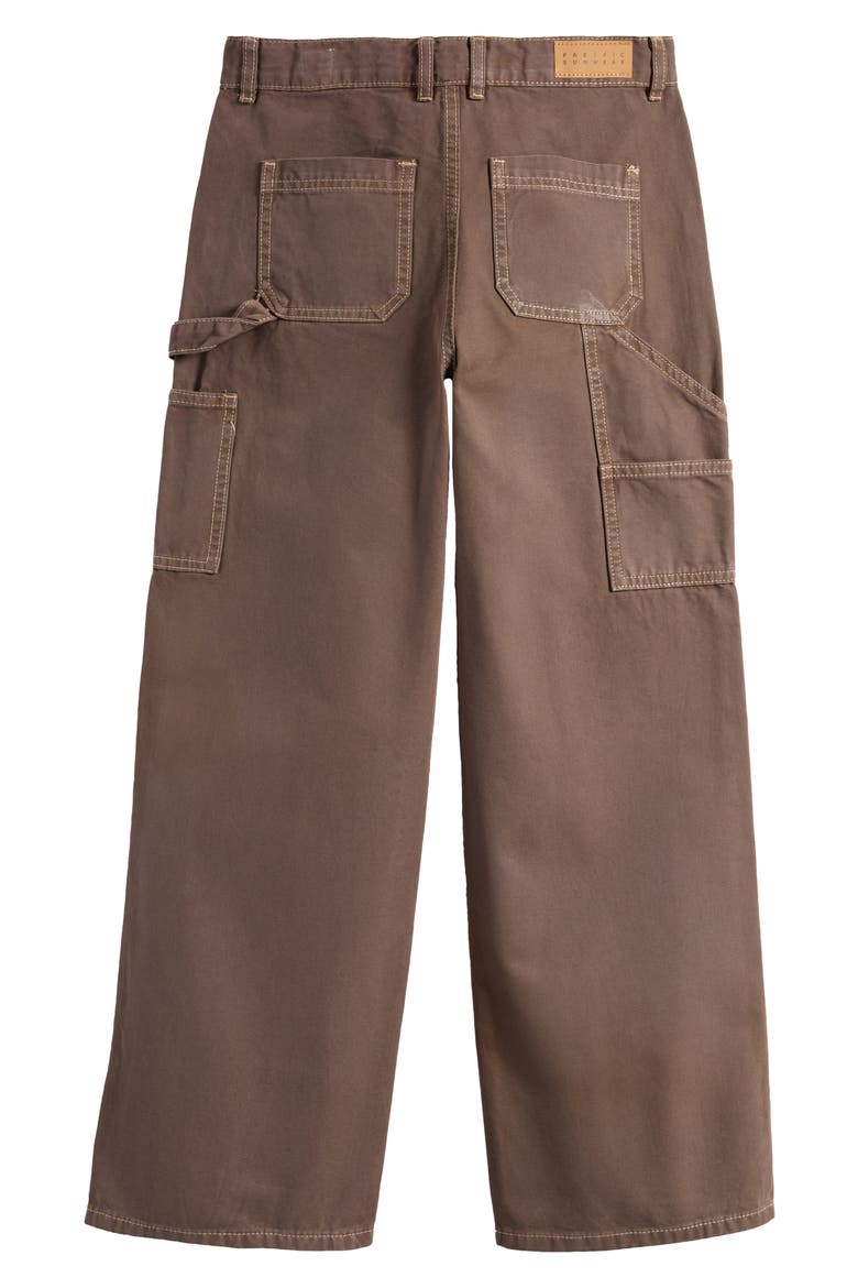Kids' Baggy Carpenter Pants, Alternate, color, BROWN