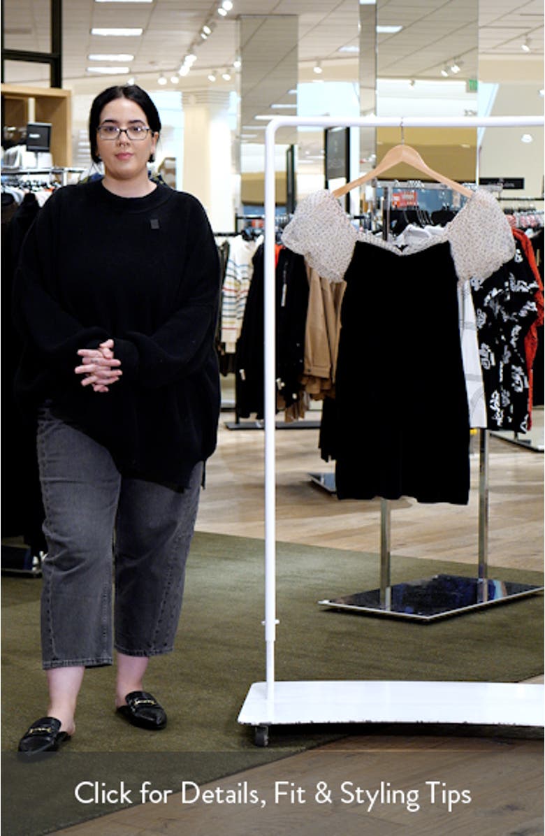 Ennette Off the Shoulder Velvet Minidress, sales video thumbnail