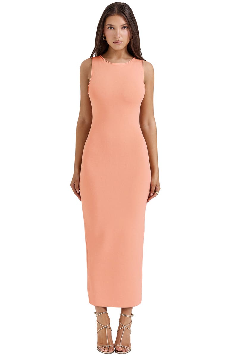 HOUSE OF CB Noli-B Sleeveless Knit Maxi Dress, Alternate, color, Peach Nectar