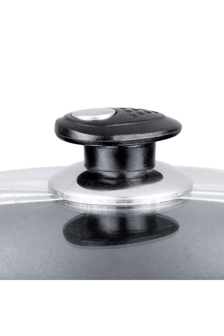 Wok W/ Lid Aluminum Non-Stick 10, Alternate, color, Black