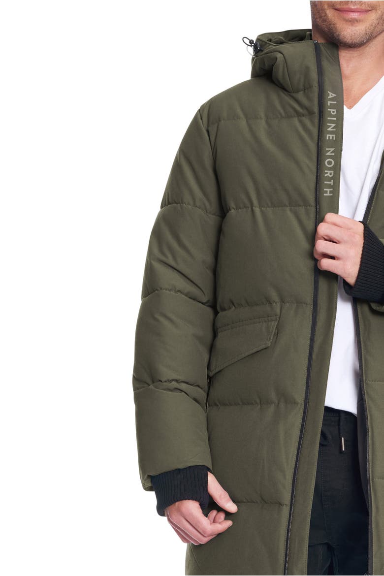JASPER - Vegan Down Winter Puffer Coat, Alternate, color, OLIVE