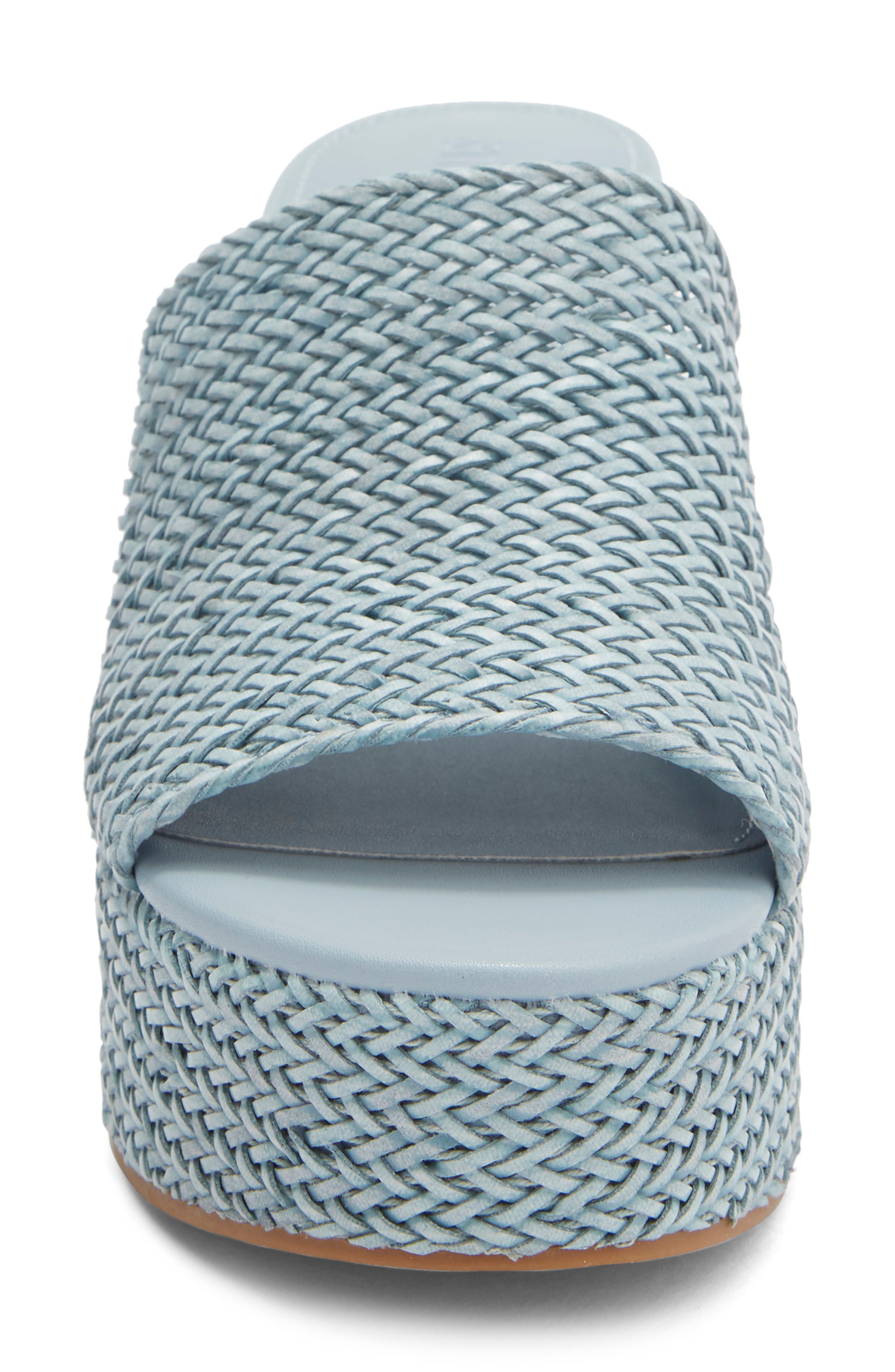 Cassi Platform Wedge Slide Sandal, Alternate, color, BLUE