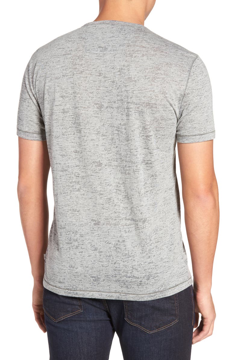 John Varvatos Star USA Burnout Slim Fit T-Shirt, Alternate, color, 