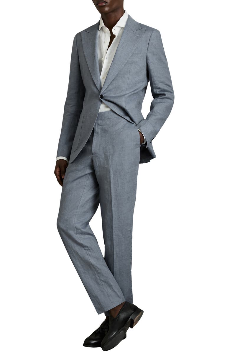 Reiss Warner Linen Dress Pants, Alternate, color, 
