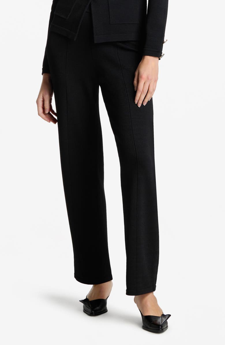 ST. JOHN Santiago Straight Leg Pants, Main, color, Black