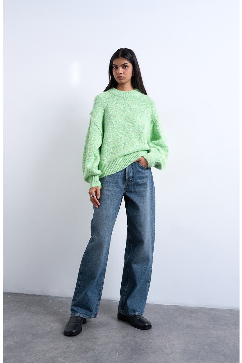 Oversize Sweater, Alternate, color, LIGHT GREEN MULTI